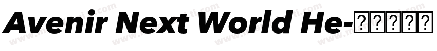 Avenir Next World He字体转换